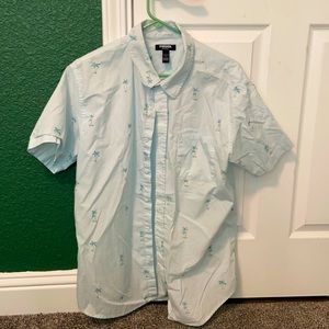 RSQ Men’s XL short sleeved button up shirt